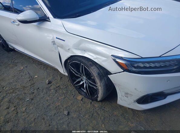 1HGCV3F93MA001442 2021 HONDA ACCORD HYBRID Белый Вид спереди