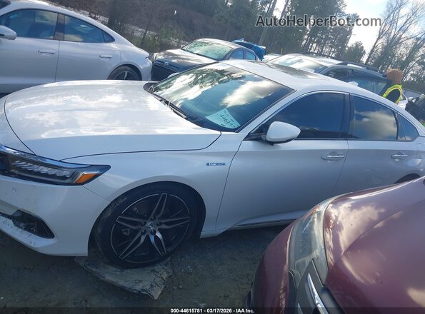 1HGCV3F93MA001442 2021 HONDA ACCORD HYBRID Белый Панорамный вид салона 360°