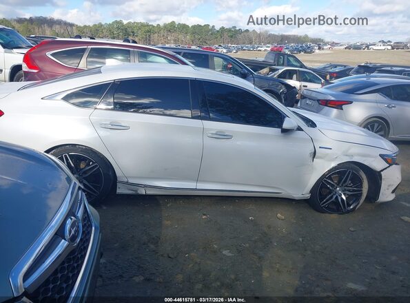 1HGCV3F93MA001442 2021 HONDA ACCORD HYBRID Белый Вид задней части салона