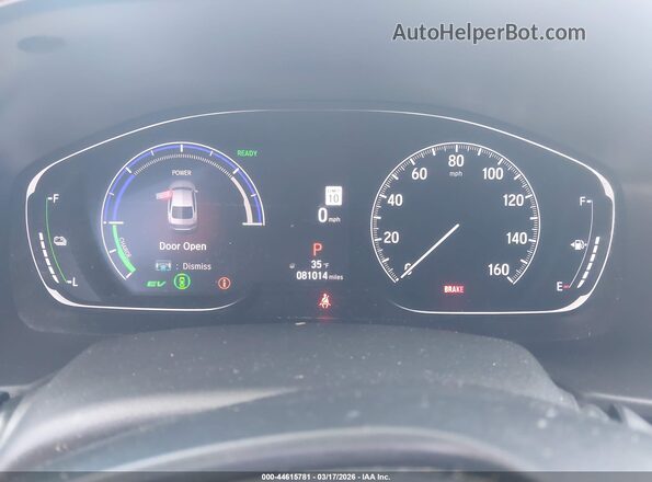 1HGCV3F93MA001442 2021 HONDA ACCORD HYBRID Белый Вид задних сидений