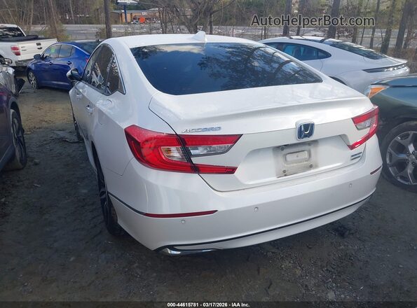 1HGCV3F93MA001442 2021 HONDA ACCORD HYBRID Белый Задняя левая четверть