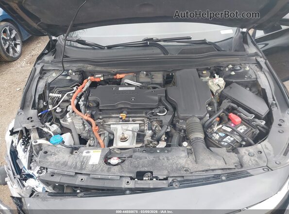 1HGCV3F94KA000068 2019 HONDA ACCORD HYBRID Black Հետևի տեսք