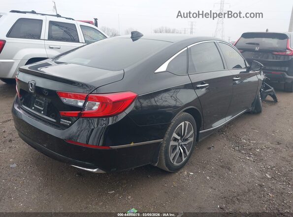 1HGCV3F94KA000068 2019 HONDA ACCORD HYBRID Black Հետևի աջ