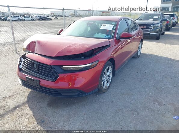 1HGCY1F2XSA003944 2025 HONDA ACCORD Красный Передняя левая четверть