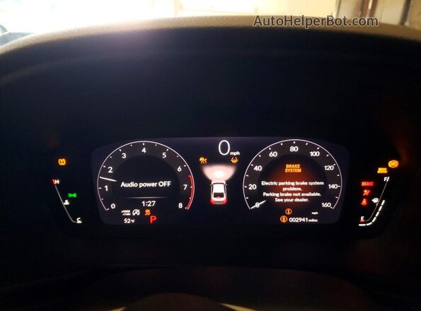 1HGCY1F40SA090500 2025 HONDA ACCORD Синий Вид щитка приборов