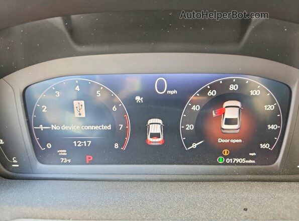 1HGCY1F4XSA002522 2025 HONDA ACCORD Белый Вид щитка приборов