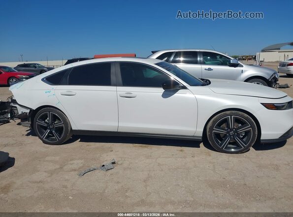 1HGCY2F52SA045606 2025 HONDA ACCORD HYBRID White Панорамний вид салону 360°