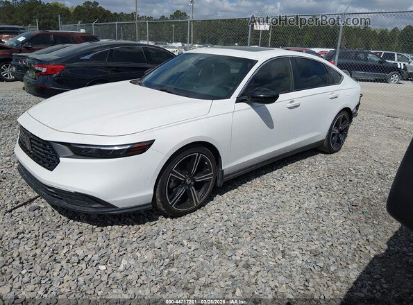 1HGCY2F55RA067092 2024 HONDA ACCORD HYBRID Серебряный Передняя левая четверть