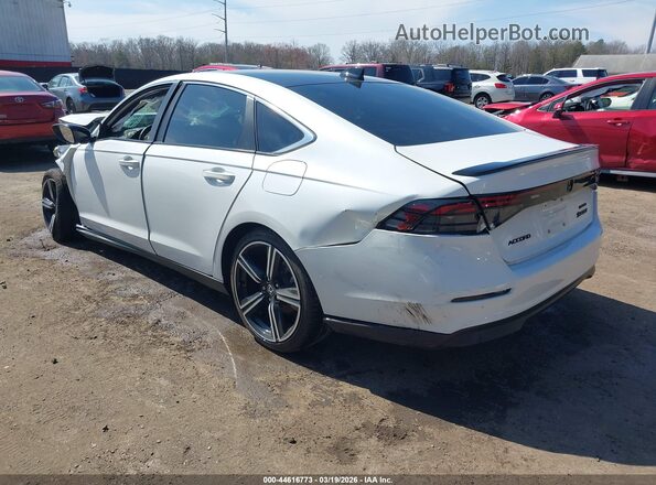1HGCY2F56PA034616 2023 HONDA ACCORD HYBRID Белый Задняя левая четверть