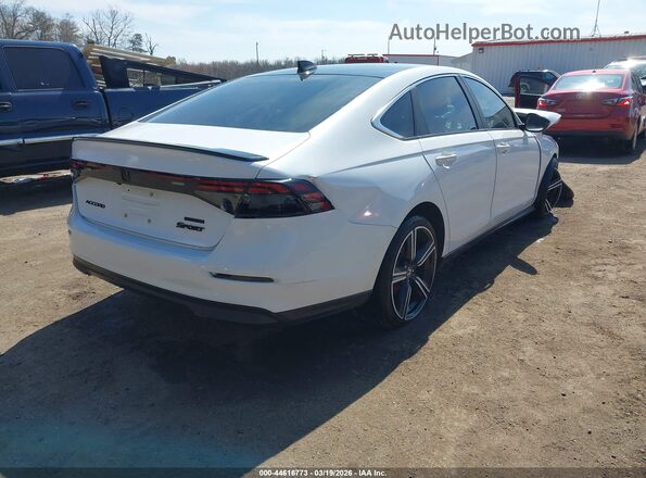 1HGCY2F56PA034616 2023 HONDA ACCORD HYBRID Белый Задняя правая четверть