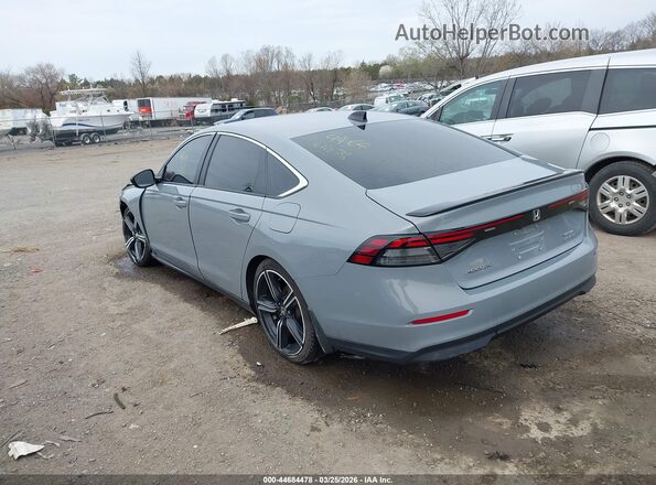 1HGCY2F57RA076876 2024 HONDA ACCORD HYBRID Gray Rear left