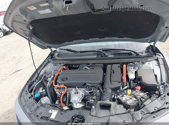 1HGCY2F57RA076876 2024 HONDA ACCORD HYBRID Gray Rear view
