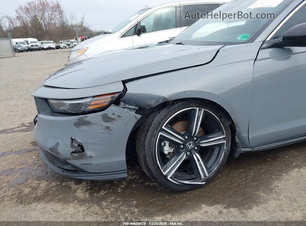 1HGCY2F57RA076876 2024 HONDA ACCORD HYBRID Gray Front view