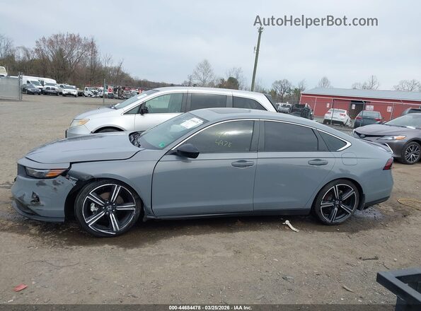 1HGCY2F57RA076876 2024 HONDA ACCORD HYBRID Gray Rear interior view