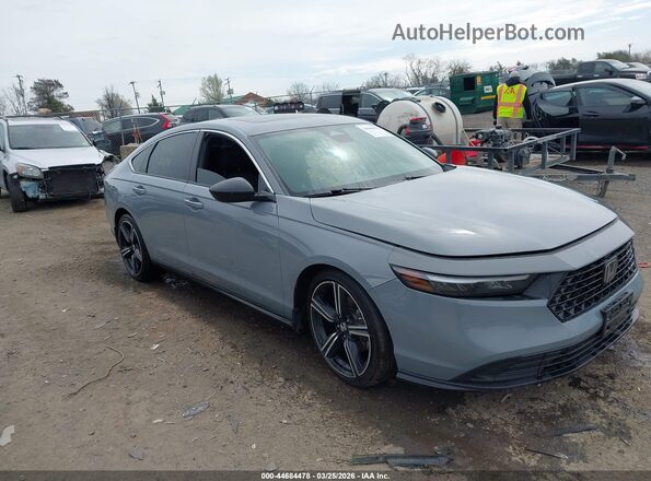1HGCY2F57RA076876 2024 HONDA ACCORD HYBRID Gray Front right