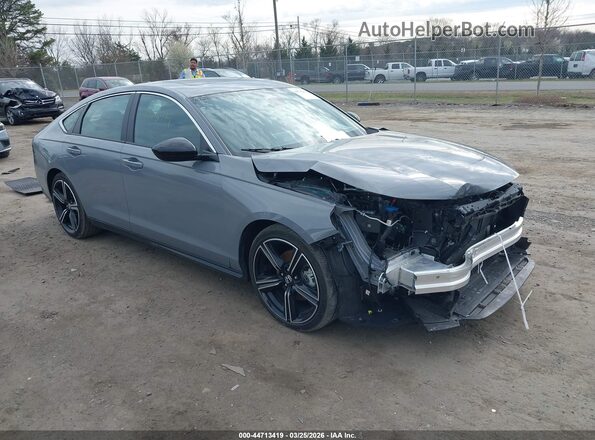 1HGCY2F57SA024640 2025 HONDA ACCORD HYBRID Серый Передняя правая четверть