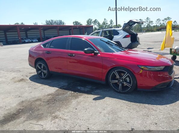 1HGCY2F58RA034264 2024 HONDA ACCORD HYBRID Red წინა მარჯვენა