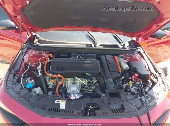 1HGCY2F58RA034264 2024 HONDA ACCORD HYBRID Red უკანა ხედი