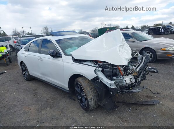 1HGCY2F5XRA015540 2024 HONDA ACCORD HYBRID Белый Передняя правая четверть