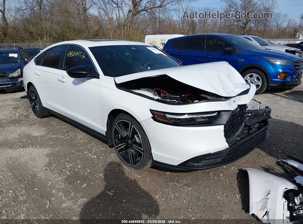 1HGCY2F5XRA075205 2024 HONDA ACCORD HYBRID White Передня права чверть
