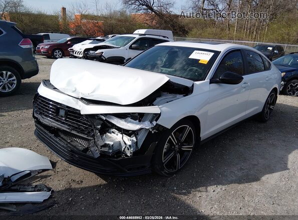 1HGCY2F5XRA075205 2024 HONDA ACCORD HYBRID White Передня ліва чверть
