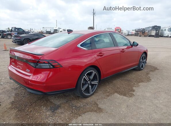 1HGCY2F5XSA037558 2025 HONDA ACCORD HYBRID Красный Задняя правая четверть