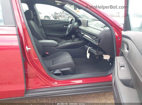 1HGCY2F5XSA037558 2025 HONDA ACCORD HYBRID Красный Вид салона спереди