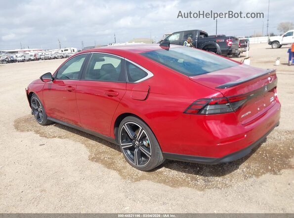 1HGCY2F5XSA037558 2025 HONDA ACCORD HYBRID Красный Задняя левая четверть