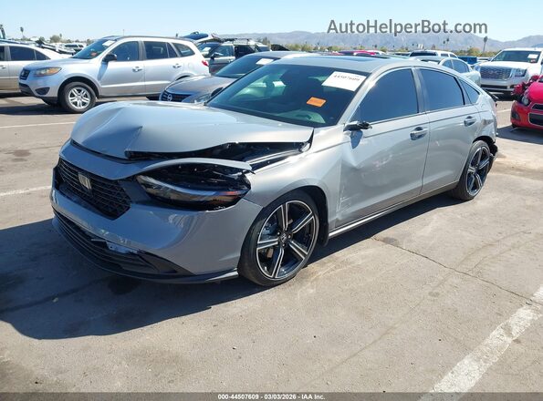 1HGCY2F5XSA082905 2025 HONDA ACCORD HYBRID Серый Передняя левая четверть