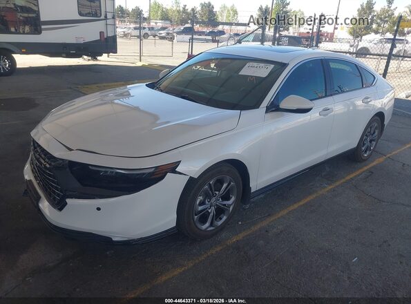1HGCY2F61RA090684 2024 HONDA ACCORD HYBRID White Vista tres cuartos delantera izquierda