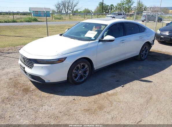 1HGCY2F67SA013470 2025 HONDA ACCORD HYBRID White წინა მარცხენა ხედი სამი მეოთხედიდან