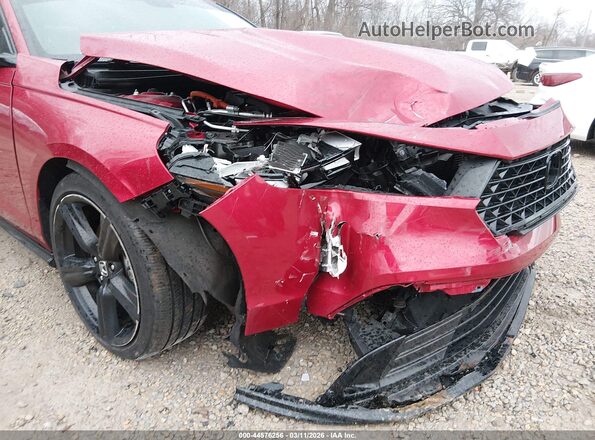 1HGCY2F72RA006610 2024 HONDA ACCORD HYBRID Красный Вид спереди