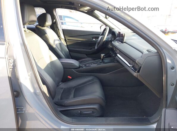 1HGCY2F73PA028709 2023 HONDA ACCORD HYBRID Серый Вид салона спереди