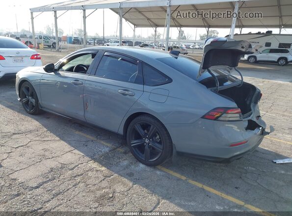 1HGCY2F73PA028709 2023 HONDA ACCORD HYBRID Серый Задняя левая четверть