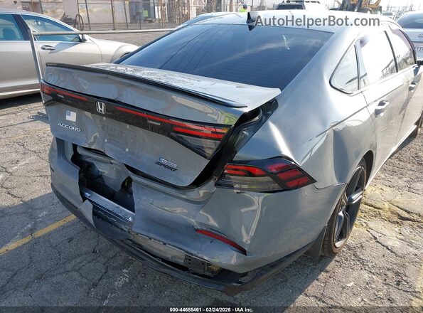 1HGCY2F73PA028709 2023 HONDA ACCORD HYBRID Серый Вид спереди