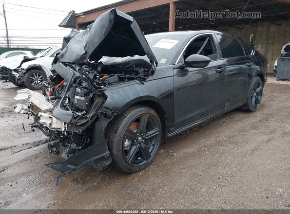 1HGCY2F73SA077529 2025 HONDA ACCORD HYBRID Black Вид спереду