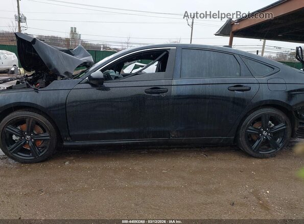 1HGCY2F73SA077529 2025 HONDA ACCORD HYBRID Black Панорамний вид салону 360°