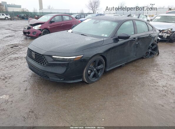 1HGCY2F73SA088997 2025 HONDA ACCORD HYBRID Черный Передняя левая четверть