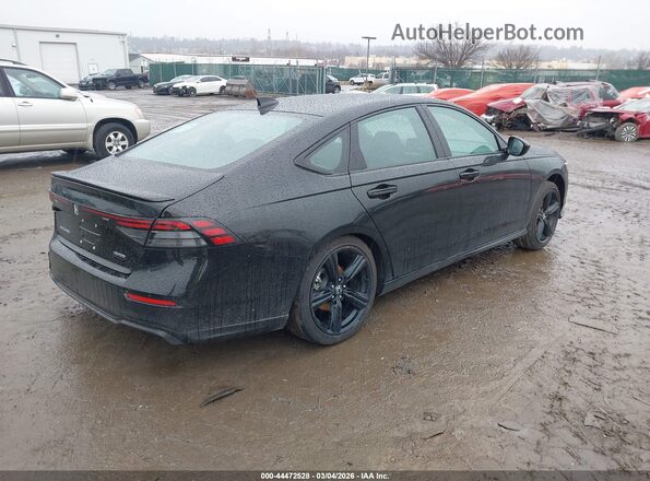 1HGCY2F73SA088997 2025 HONDA ACCORD HYBRID Черный Задняя правая четверть