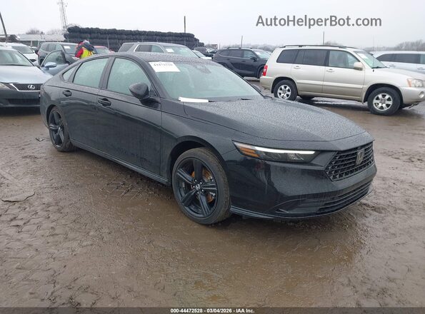 1HGCY2F73SA088997 2025 HONDA ACCORD HYBRID Черный Передняя правая четверть
