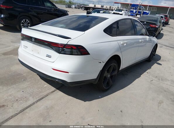 1HGCY2F77PA070705 2023 HONDA ACCORD HYBRID Белый Задняя правая четверть