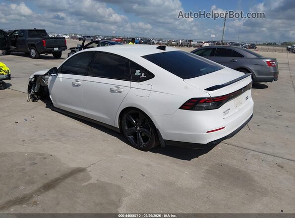 1HGCY2F77PA070705 2023 HONDA ACCORD HYBRID Белый Задняя левая четверть