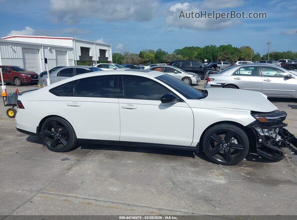 1HGCY2F79PA043084 2023 HONDA ACCORD HYBRID Белый Вид щитка приборов