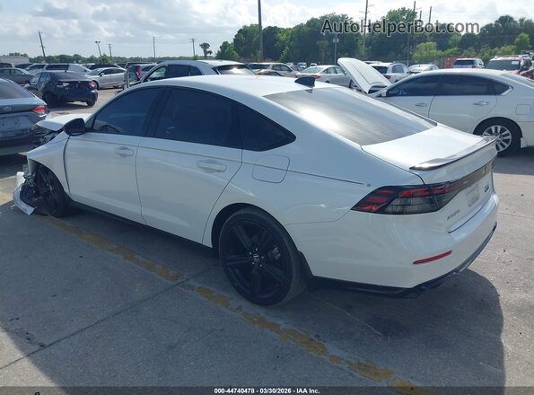 1HGCY2F79PA043084 2023 HONDA ACCORD HYBRID Белый Задняя левая четверть