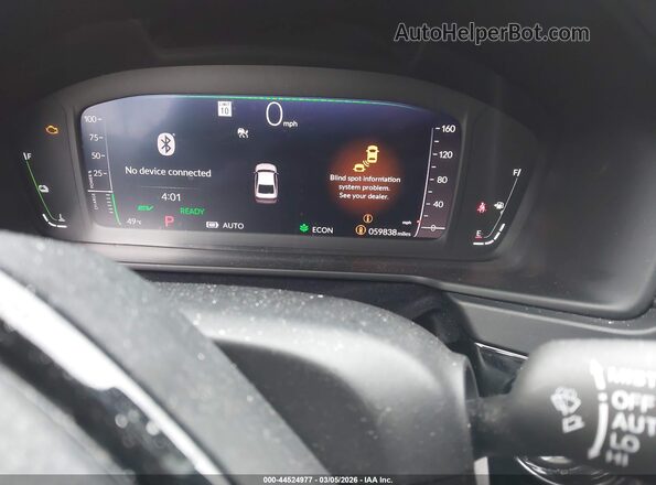 1HGCY2F80PA028952 2023 HONDA ACCORD HYBRID Серый Вид задних сидений