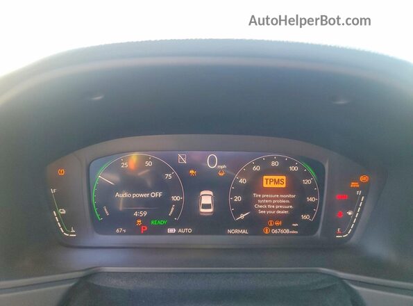 1HGCY2F80SA017877 2025 HONDA ACCORD Серый Вид щитка приборов