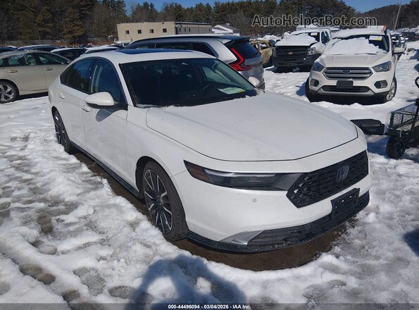 1HGCY2F84PA046421 2023 HONDA ACCORD HYBRID White წინა მარჯვენა