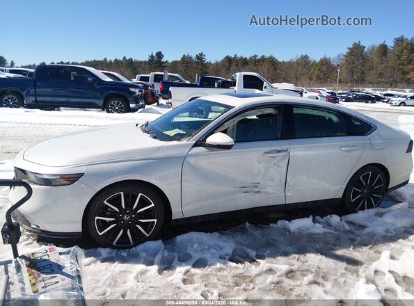 1HGCY2F84PA046421 2023 HONDA ACCORD HYBRID White წინა ხედი