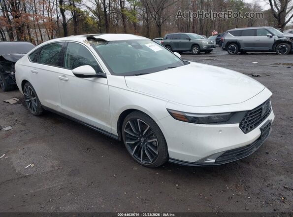 1HGCY2F84RA044199 2024 HONDA ACCORD HYBRID Белый Передняя правая четверть