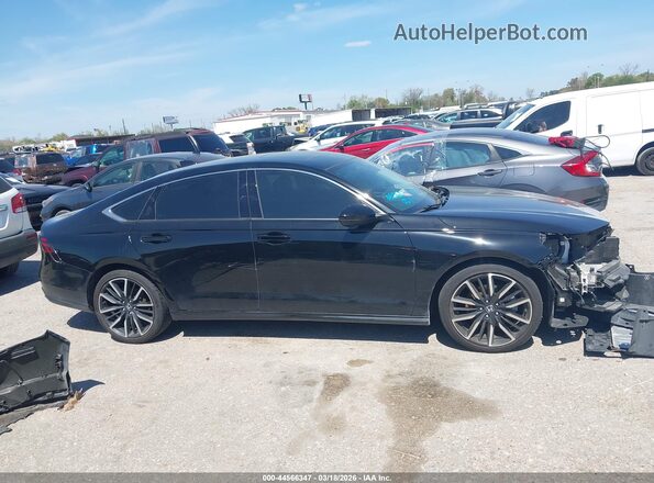 1HGCY2F86SA009637 2025 HONDA ACCORD HYBRID Black Vista interior de 360 grados